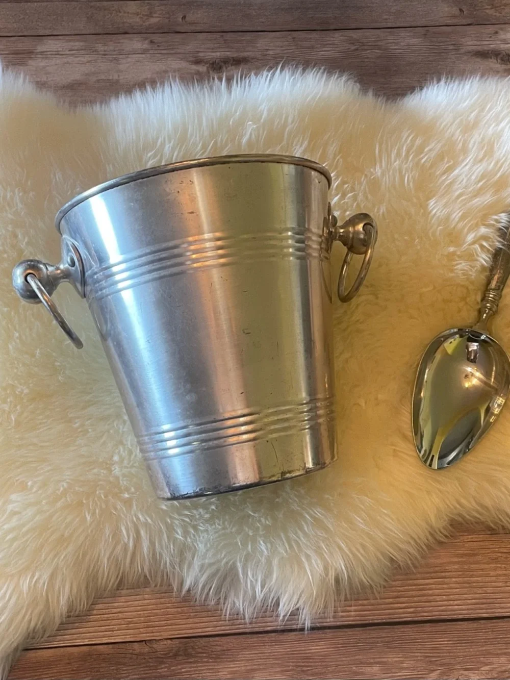 Pottery Barn | champagne bucket and Scoop
